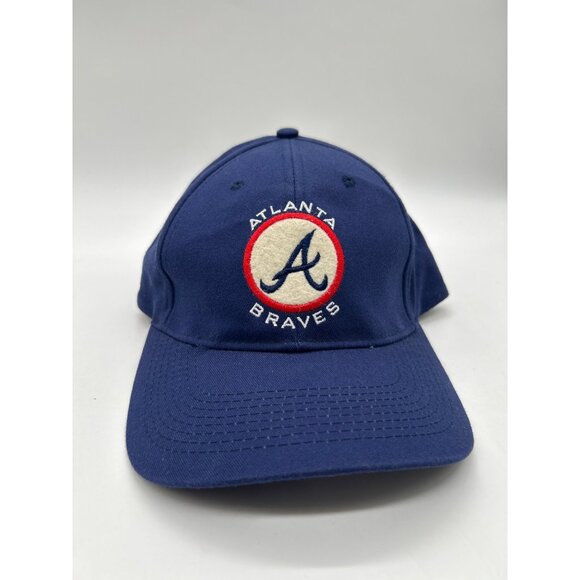 Atlanta Braves MLB Genuine‎ Merchandise Navy Blue Adjustable Baseball Cap - Picture 1 of 6